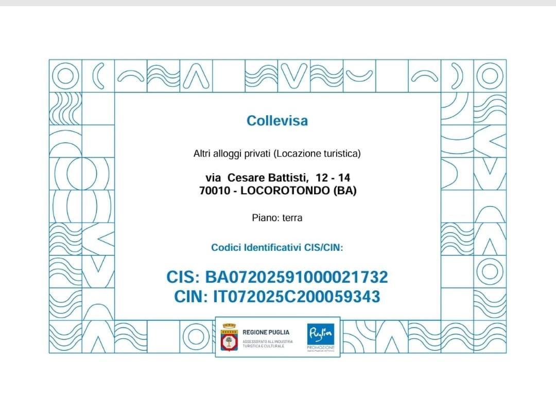 Residenza Collevisa Apartment Locorotondo Ngoại thất bức ảnh